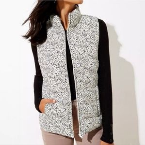 Loft Leopard Print Puffer Vest